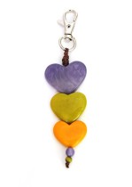 Porte Clefs - Corazon Lila Pistache Jaune