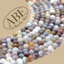 Perles Agate Bostwana 6mm 10Pcs