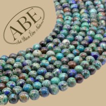 Perles Chrysocolle 'AA' 6mm 10Pcs