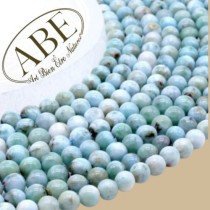 Perles Larimar 6mm 10Pcs