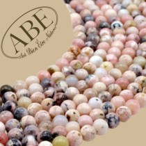 Perles Opale Rose 6mm 10Pcs