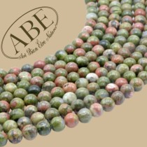 Perles Unakite 6mm 10Pcs