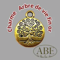 Charme Arbre de Vie Fin Or 10 pcs