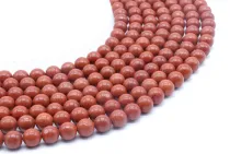 Perles de jaspe rouge de 8 mm