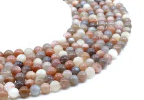 Perles Pierre Lune Multi  8mm