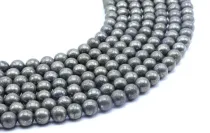 Perles de pyrite de 8 mm