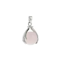 Pendentif pierre Quartz Rose Mano