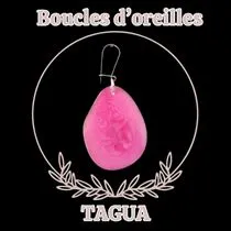 Boucle d'oreille Tagua